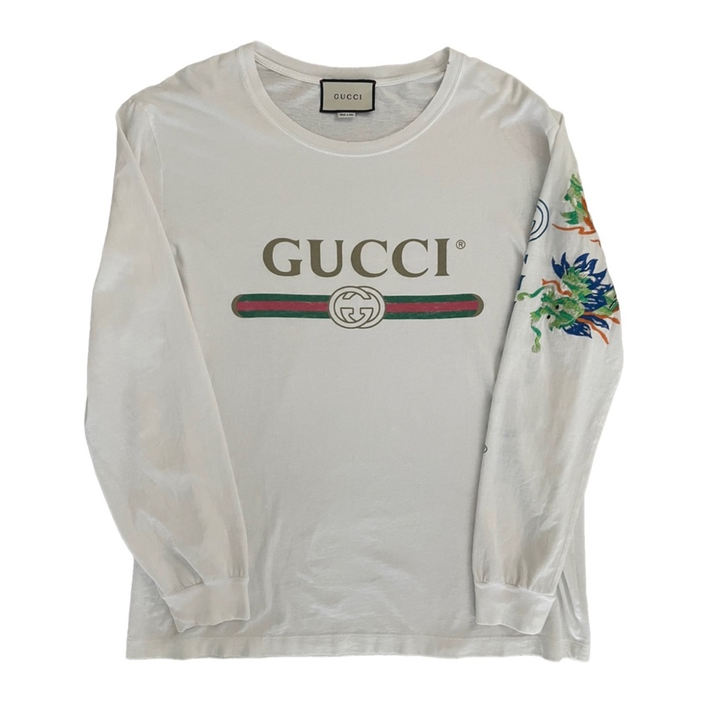 Gucci Whitewashed Logo Shirt